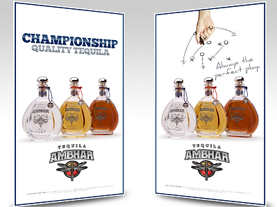 Ambhar Tequila Display Ad advertising graphic design ooh