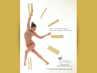 Sculpsure Ad art direction graphic design print advertising