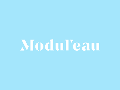 Modul'eau icon letter logo logodesign logotype mark monogram symbol