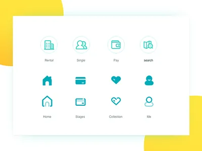 Icon estate financial icon real