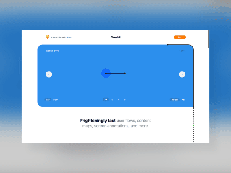 Flowkit – Sketch Library design system library sketch ui user flow ux