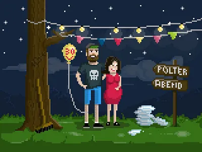 Polterabend Invitation break invitation marriage pixel polterabend porelain wedding