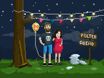 Polterabend Invitation break invitation marriage pixel polterabend porelain wedding