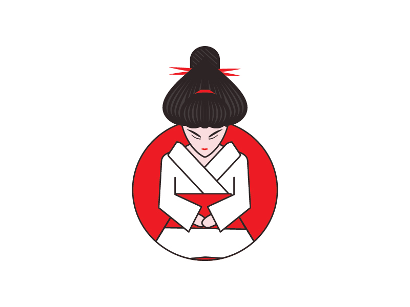 Gheisha Gif design gheisha graphic japanculture