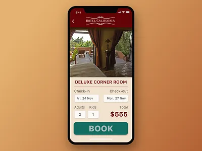 Hotel Booking - 067 067 booking dailyui hotel hotel california ui