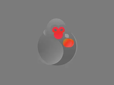 Monkey chinese graphic illustration monkey peach zodiac