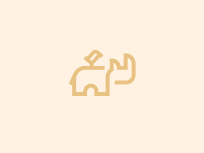 Rhino Line bird logo logos rhino