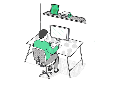 The Computerist awesome design icons illustration vector