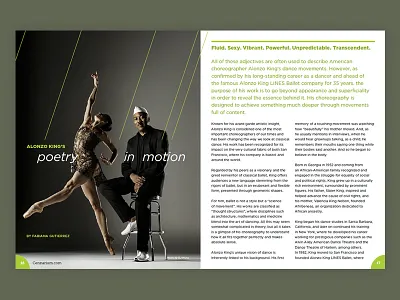 Cennarium Backstage Spread 2017 arts color editorial print type design