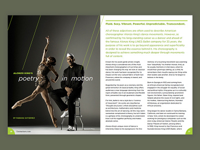 Cennarium Backstage Spread 2017 arts color editorial print type design