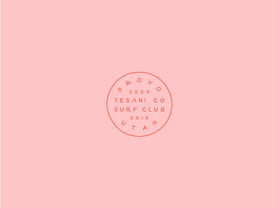 Surf Club circle patch provo surf surf club tesani type utah