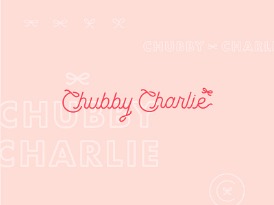 Chubby Charlie baby bows bow bows charlie chubby logo pink