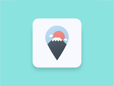 Flat Map Icon flat icon map