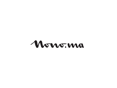 Nono.ma branding hand sketch lettering logo nono personal vector