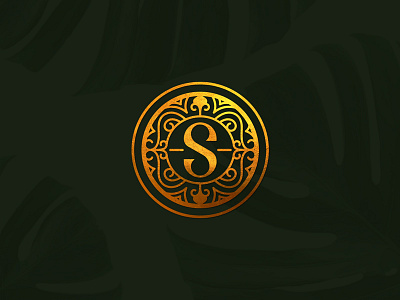 S Logotype art brand crown design graphic icon illustration line logo type