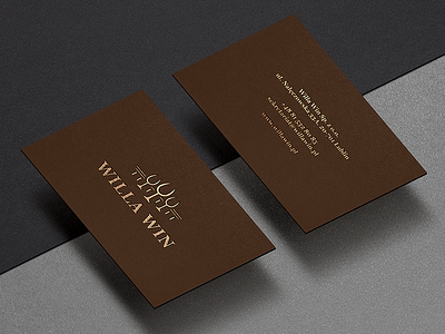 Willa Win branding identity logo pawlowski villa willa win wine