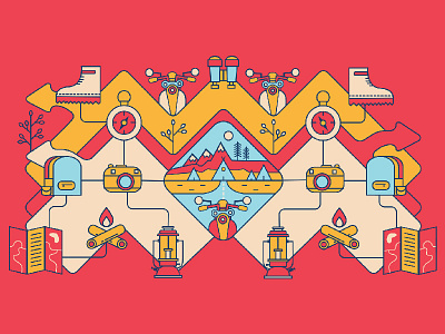 illustration adventure design designinspiration dribbble graphicdesign graphics icons india picame pirategraphic travel