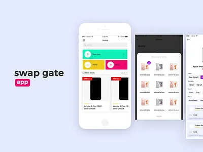 Sawp gate app design fix flat icons interface ios iphone mobile motion ui ux