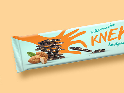 Unused chocolate concept almonds chocolate illustration packaging