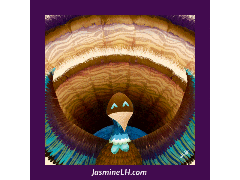 Dancing Turkey for Thanksgiving animated animation colorful dance digital art digital painting ecard gif illustration pattern thanksgiving turkey