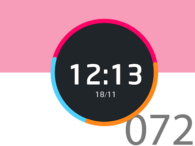 Day72-Clock UI 072 adobe clock ui dailyui ui ux