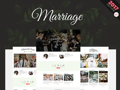 New Marriage WP Theme design wedding design wedding theme wedding website wedding wp theme