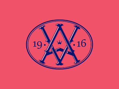 Victorian style AV Monogram 1910s a branding graphic design illustration logo logo design mark monogram type design v vintage