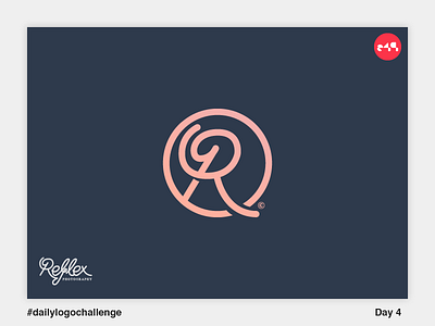 Reflex Logo logo monogram reflex rose gold