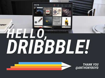 Hello, Dribbble! debut dktb hello hi intro