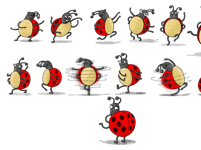 Ladybug Book character design childrens book digital art illustration