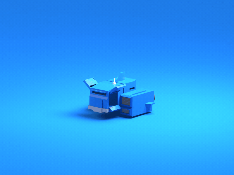 Mini Spaceship after effects animation c4d cartoon cinema4d isometric spaceship