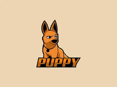 Puppy coreldraw ilustrator logo