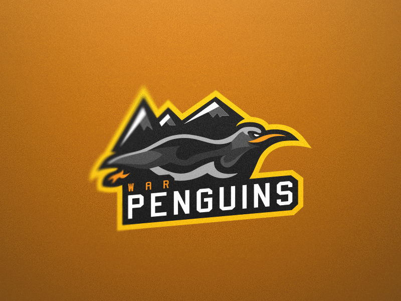 Penguin Sport Mascot Logo esport icon illustrator logo mascot mean penguin photoshop sport