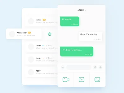 Communication APP app color design icon illustator mobile qq skype ui ux wechat