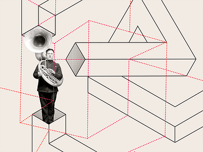 And the sound goes up collage human isometry sound
