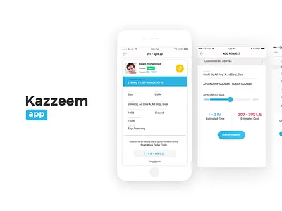 Kazzeem app design fix flat icons interface ios iphone mobile motion ui ux