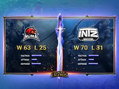 UI for League of Legends champ (concept) champ cup game league legends lol of rpg strategy ui