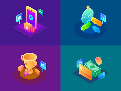 Isometric dollar isometric mobile victory