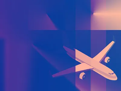 Airport airplane，airport，banner，ui