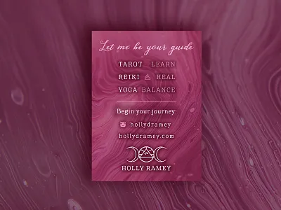 🔮 Witchy Services crystal flyer poster reiki tarot yoga