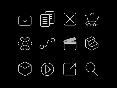 Icon set exploration icon vector
