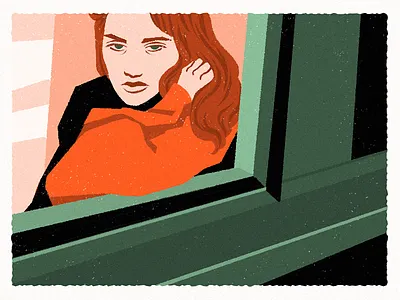 The train brush colorful girl illustration photoshop sketch song texture thinking train