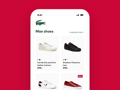 Listing page commerce fashion listing