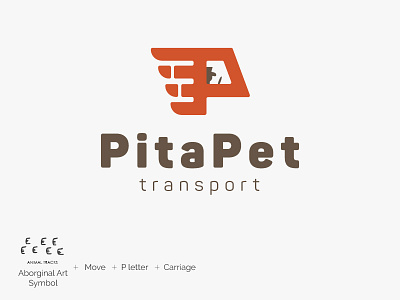 Pita Pet Transport Logo v2 carriage design graphic logo pet taxi transport