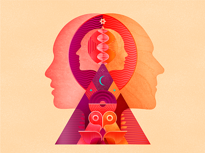 Trilogy / Love casa e jardim vector illustration