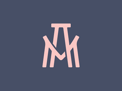 AM monogram badge brand branding design geometry letters logo logotype monogram texture