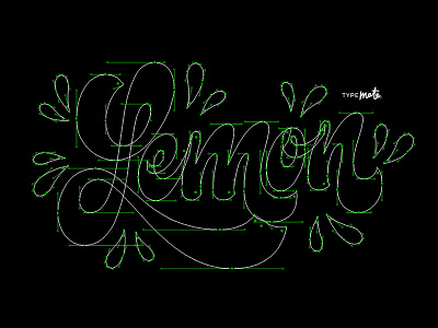 Lemon calligraphy custom type lemon lettering logo logotype type typemate typography vector