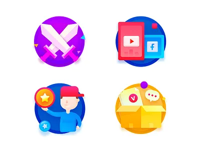 Icon set icon ui