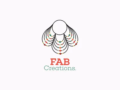 FAB Creations logo art battik brand brand identity branding branding design business colors corporate identity creations design icon idea identity jewellery lineart logo logodesign simple vector