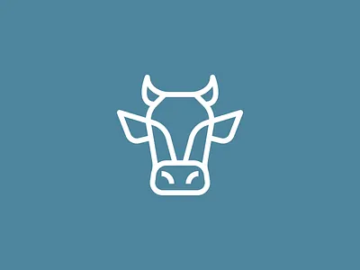 Jersey Steer bull bull calf cow horns illustration linework minimal monoline simple steer